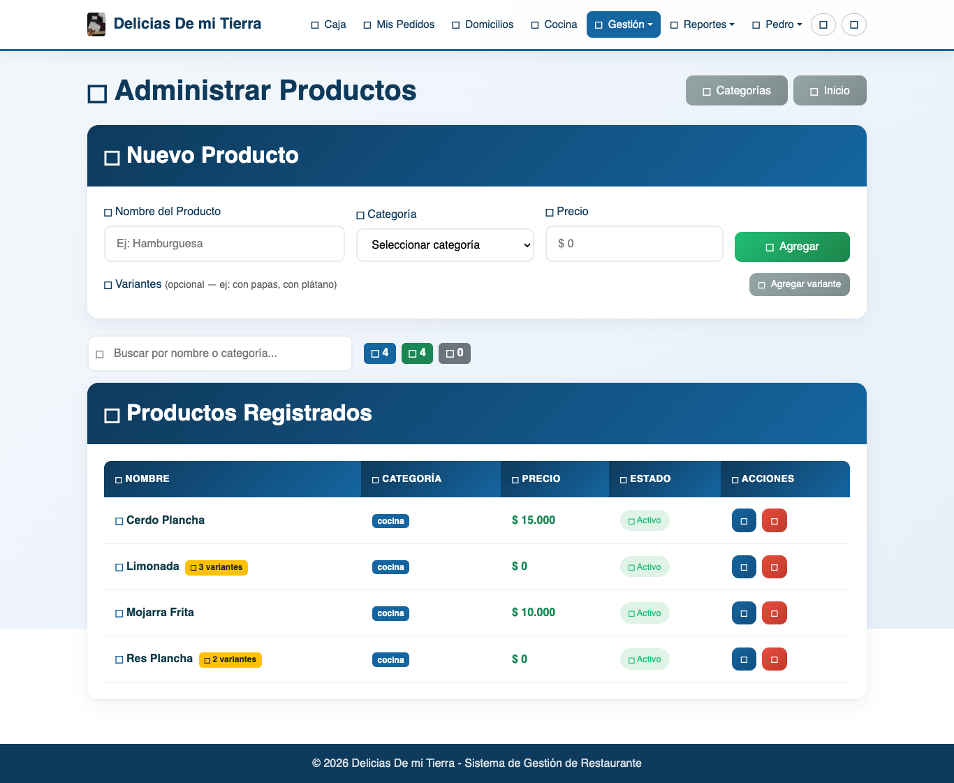 Tus productos